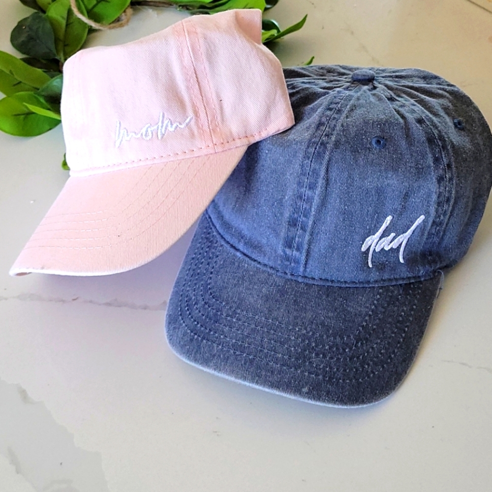 Mom And Dad Baby Announcement Hats
